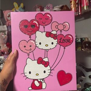 Hello Kitty Pink Canvas Art